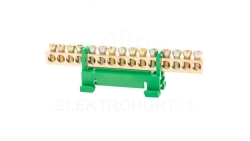 Listwa zaciskowa 15X16 mm2-zielona GEP-00038