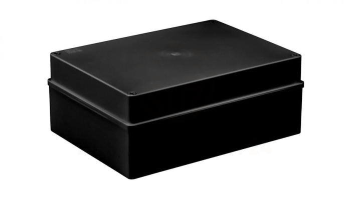 Puszka hermetyczna S-BOX 300x220x120, bez dławików, czarna, bezhalogenowa, odporna na UV, IP65 /S-BOX 616C/