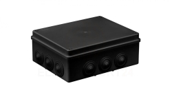 Puszka hermetyczna S-BOX 240x190x90, 12 dławików, odporna na UV, czarna, IP65 /S-BOX 506C/