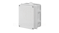 Puszka hermetyczna n/t PK-6 158x118x80mm z zaciskiem 4x16mm2 IP55 biała 0228-10