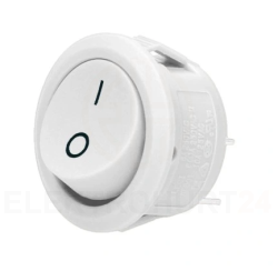 Lacznik kolyskowy ORNO ORAE13180W bialy okragly montaz panelowy 230V