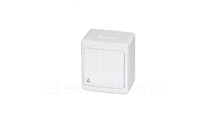 BETA Wyłącznik pojedynczy chwilowy-dzwonek IP44 biały D.3110WD