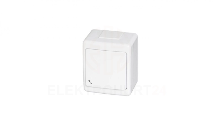 Wyłącznik hermetyczny BETA pojedynczy, schodowy, biały, IP44 /D.3110WS/