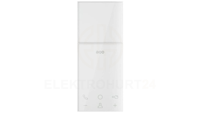 Odbiornik audio głośnomówiący z płaskim frontem i dotykowymi ikonami do systemu PRO, z możliwością rozbudowy UPRO800V