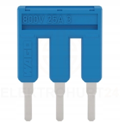 Wago Mostek grzebieniowy 3-torowy niebieski TOPJOBS /na sztuki/