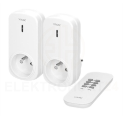 Zestaw bezprzewodowych gniazd sterowanych pilotem 2+1, RS-4