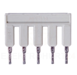 Wago Mostek grzebieniowy 5-torowy 25A Szary TOPJOBS 2002-405 /na sztuki/