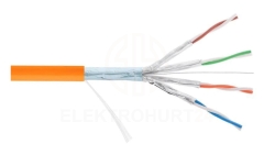 Kabel teleinformatyczny securityNET F/FTP kat.6A LSZH B2ca /szpula 500m/