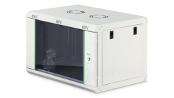 Szafa sieciowa wisząca Dynamic 19 7U rack 600x450, drzwi szyba, szary, niezłożona, 60kg DN-37100