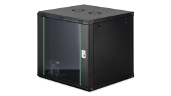 Szafa sieciowa wisząca Dynamic 19 12U rack 600x600, drzwi szyba, czarny, niezłożona, 60kg DN-37111