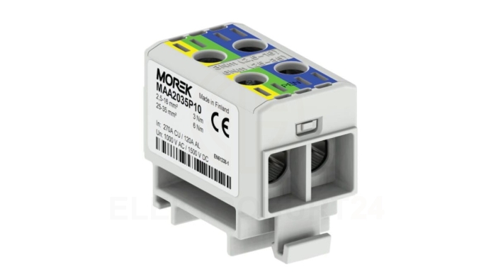 Złączka OTL-PEN 35-2 żół.ziel./nieb. 2xAl/Cu 2,5-35mm 1000V AC/1500V DC Złącze uniwersalne MAA2035P10