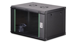 Szafa sieciowa wisząca Dynamic 19 7U rack 600x450, drzwi szyba, czarny, niezłożona, 60kg DN-37101