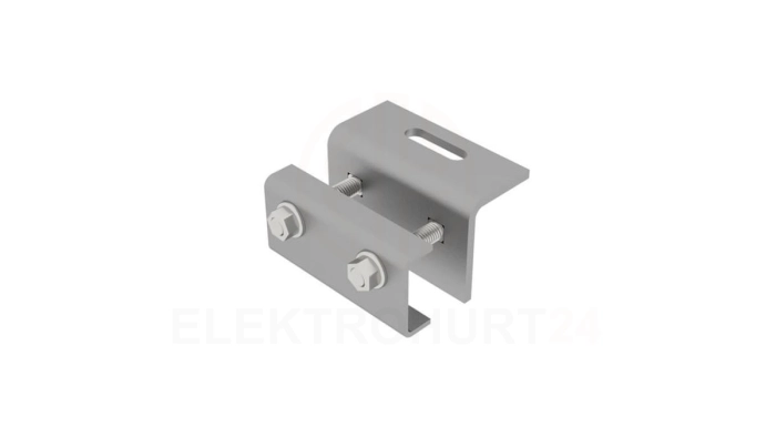 Uchwyt montażowy z regulacją na rąbek blaszany K-24-U