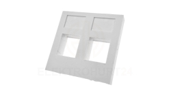 Adapter 45x45 2xRJ45 (płaski) ALANTEC