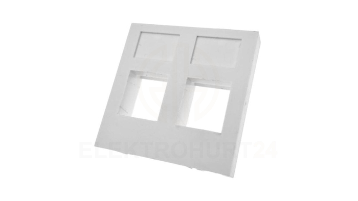 Adapter 45x45 2xRJ45 (płaski) ALANTEC