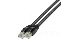 Patchcord zewnętrzny linka UTP kat.6 PVC+PE czarny 40m NEKU