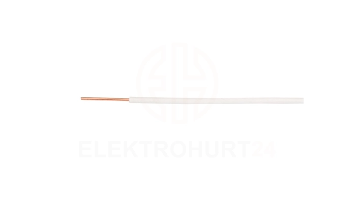 Przewód instalacyjny H05V-U (DY) 1 biały /100m/