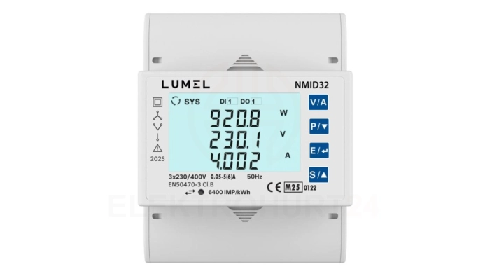 NMID32 3-fazowy licznik energii z certyfikatem MID (1/5A) (MODBUS RTU)