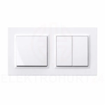 ramka 2-krotna biała CR211 Elektromedia.png