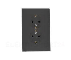 Gniazdo wtyczkowe Schuko podwójne 16A, 250V~