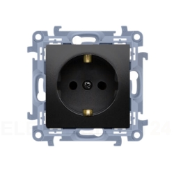 Gniazdo wtyczkowe Schuko pojedyncze z przesłonami