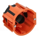 Puszka podtynkowa ProDuo, głęboka 60mm, fi68, łączeniowa, z wkrętami, wiatroszczelna, pomarańczowa, IP30 /A.0091/.jpeg