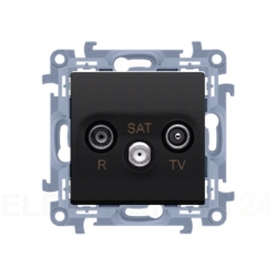 Gniazdo antenowe R-TV-SAT końcowe / zakończeniowe