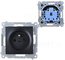 Simon 54 Gniazdo wtyczkowe z uziemieniem i przesłonami