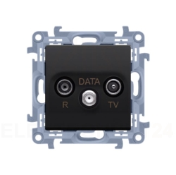 Gniazdo antenowe R-TV-DATA (moduł). 1x wejście: 5-