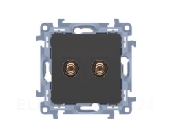 Gniazdo głośnikowe pojedyncze -1 kolumna głośnikow