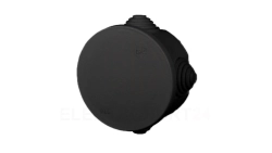 FAST-BOX Puszka hermetyczna n/t okrągła 65x35mm IP55 czarna 0240-09