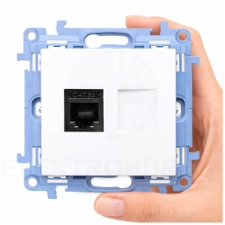 Simon 10 Gniazdo komputerowe pojedyncze RJ45 kat.5