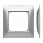 Simon 54 ramka pojedyncza 1x srebrny DR1/43