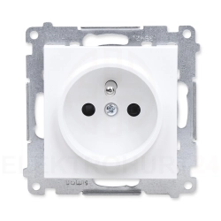 Simon55 GNIAZDO WTYCZKOWE POJEDYNCZE Z/U biały mat