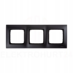 Simon 54 Premium Ramka 3-krotna czarny mat DR3/49