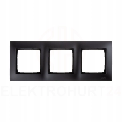 Simon 54 Premium Ramka 3-krotna czarny mat DR3/49