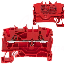 WAGO ZŁĄCZKA SZYNOWA 2-PRZEWODOWA 2,5mm2 Czerwona /na sztuki/