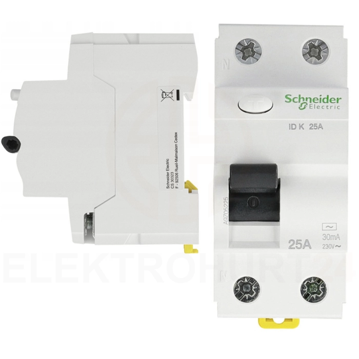 Schneider wyłącznik różnicowoprądowy 2P 25A 30mA.png
