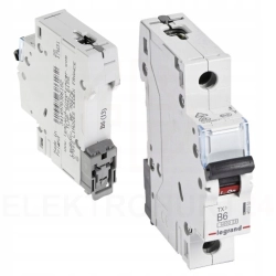 Legrand TX3 wyłącznik nadprądowy 1P B6A S301