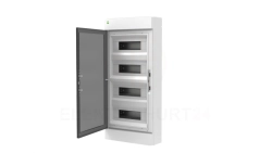 Rozdzielnica ELEGANT 4x12 PE+N natynkowa biały/dymny 2465-01