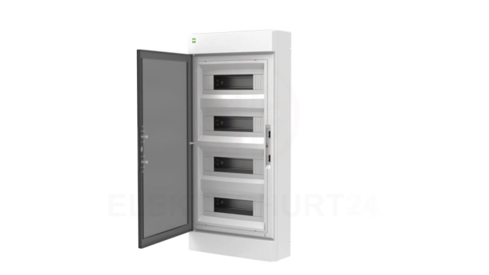 Rozdzielnica ELEGANT 4x12 PE+N natynkowa biały/dymny 2465-01