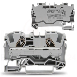 WAGO Złączka szynowa 2-przewodowa 6mm2 szara 2006-1201