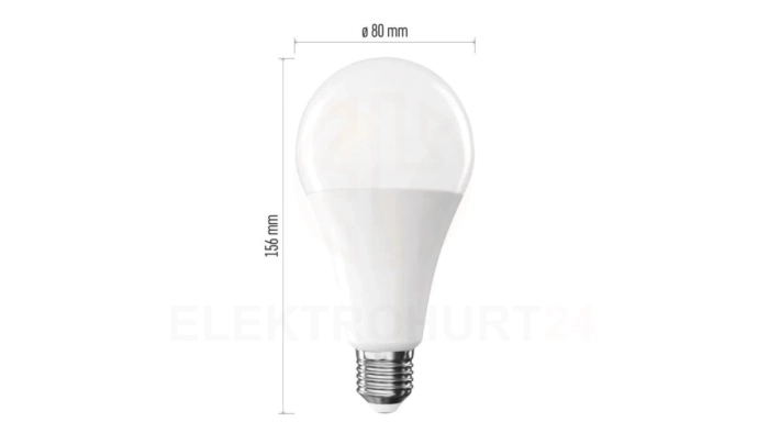 Żarówka LED Classic A80 E27 20W (150W) 2452lm neutralna biel ZQ5E83
