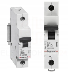 Legrand RX3 wyłącznik nadprądowy 1P B10A S301