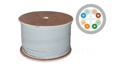Kabel teleinformatyczny U/UTP kat.6 PVC Eca szary ALANTEC /500m/