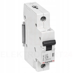 Legrand Wyłącznik Nadprądowy RX3 1P C6 400V IP20 6A 419199