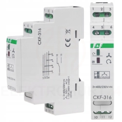 Przekaźnik F&F 10 A 400 V IP20 1P do zabezpieczenia silnika