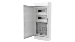 Rozdzielnica ELEGANT TWIN 2x12 PE+N + 2x12 multimedialna natynkowa biały 2465-50