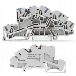 Wago Złączka Szynowa 3-Piętrowa 4mm2 N/L/PE 2003-7646 1 sztuka