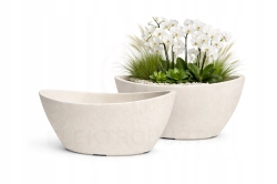 Doniczka ARIA OVAL 60x28x20cm donica duża taras balkon nowoczesna